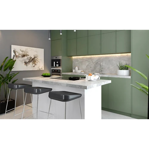 पीवीसी इतालवी मॉड्यूलर किचन