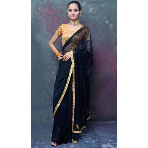 Ladies Net Saree - Lightweight Net Fabric, Elegant Party Wear With Trendy Designs And Versatile Occasions