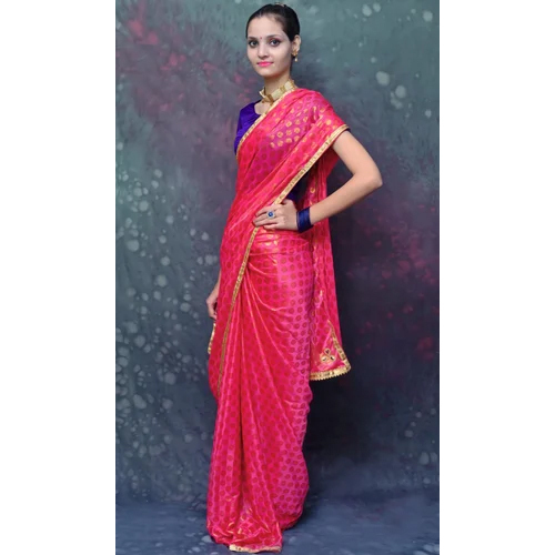 Ladies Printed Silk Saree - Luxurious Silk Fabric, Eye-catching Patterns | Perfect For Casual Wear In Every Season