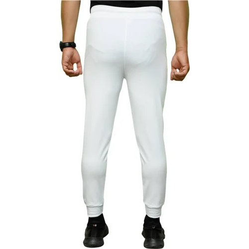 Men Polyester White Track Pant - Polyester Material Various Sizes Available Classic White Color | Soft Elasticated Waistband Washable With Pocket