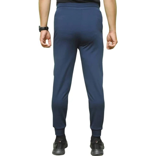 Men Polyester Blue Track Pant - Polyester Material, Adjustable Waist Size, Two Side Pockets | Odor-free, Soft, Sweat-absorbing Fabric, Versatile For All Seasons