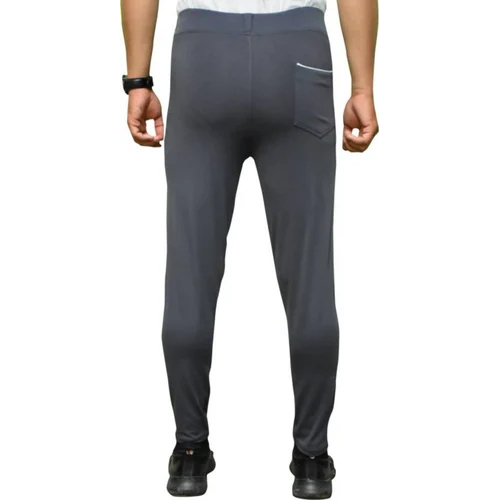 Men Polyester Grey Track Pant - Polyester Material, Adjustable Fit, Stylish Design | Washable, Skin-friendly, Neat Stitching, Suitable For All Seasons