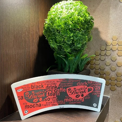 140 Gsm Disposable Paper Cup Raw Material - Food-grade Paper, Custom Sizes, White With Multi-design Print, Pe Coated For Enhanced Durability