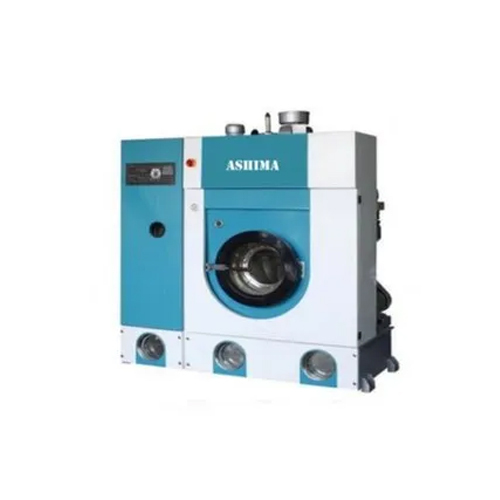 व्हाइट-ब्लू ऑटोमैटिक ड्राई क्लीनिंग मशीन