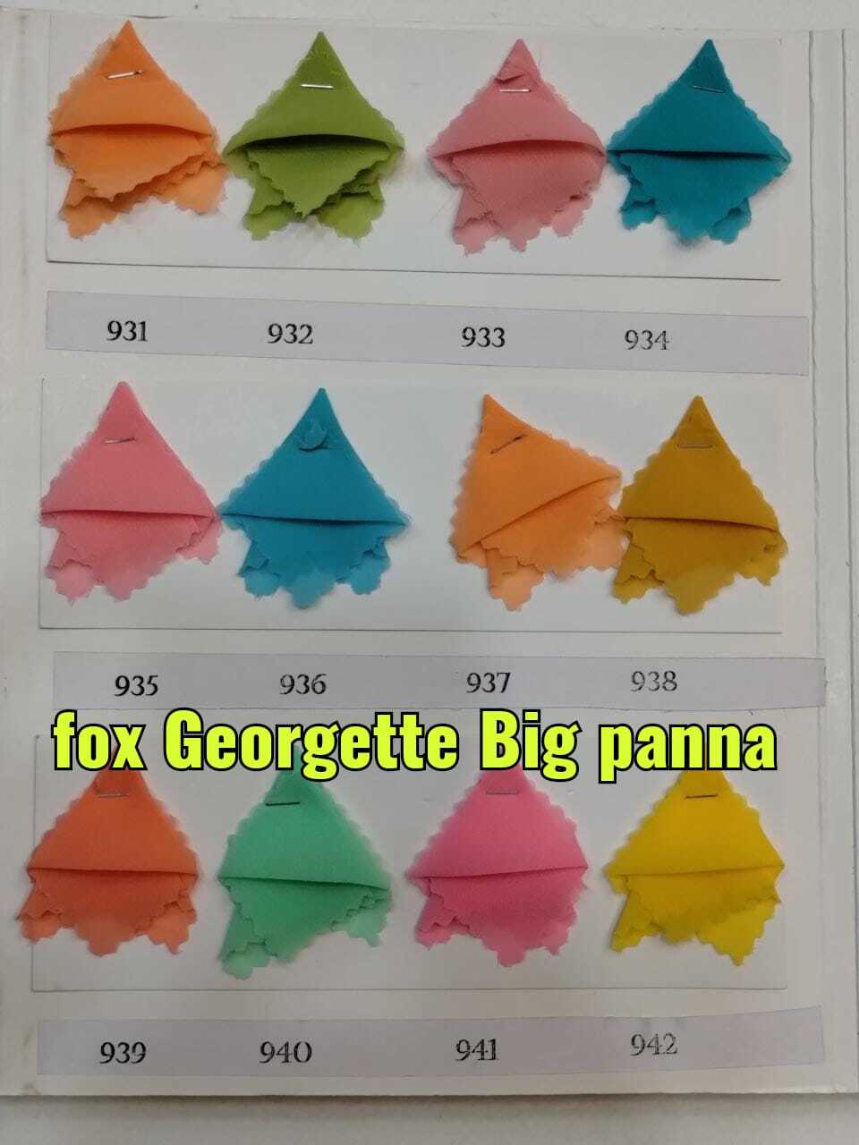 Fox Georgette Fabric - Multicolor, Plain Texture For Party Wear | Quick Dry, Machine Washable, Ideal For Sarees And Bridal Lehenga