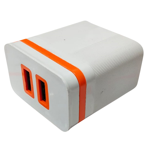 डुअल USB चार्जिंग एडाप्टर बॉडी मटेरियल: प्लास्टिक