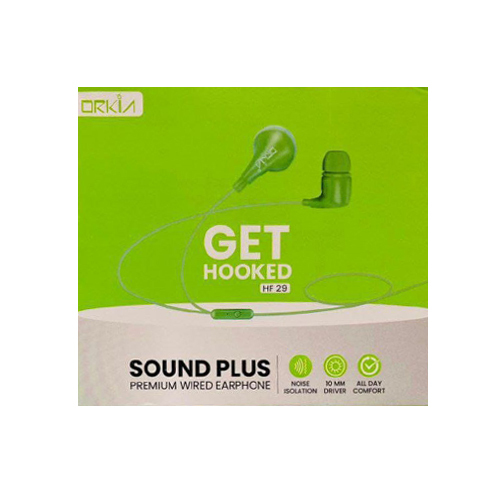 Hf29 साउंड प्लस प्रीमियम वायर्ड ईयरफ़ोन बॉडी मटीरियल: प्लास्टिक