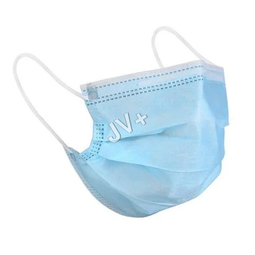 3 Ply Meltblown Face Mask - Meltblown Fabric, Single Use, Sky Blue Color | Suitable for All Ages, Store in Dry Place