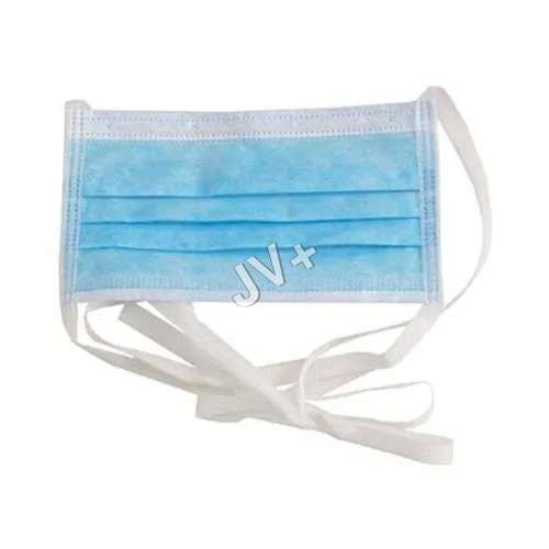 Disposable 3 Ply Meltblown Tie Face Mask - Sky Blue | Suitable for All Ages, Ideal for Hospital Use, Store in Dry Place