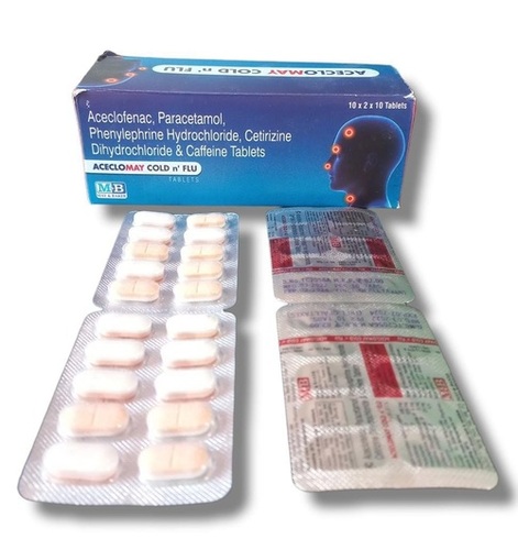 Aceclomay कोल्ड एन फ्लू टैब सामान्य दवाएं