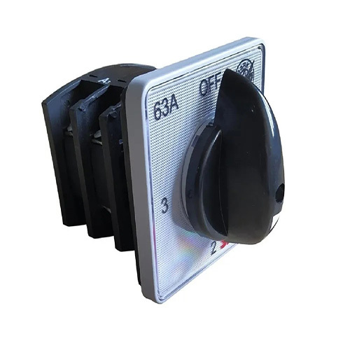 ब्लैक सेल्वो 63a कैम ऑपरेटेड रोटरी स्विच फेज सिलेक्टर 1 पोल 3 वे