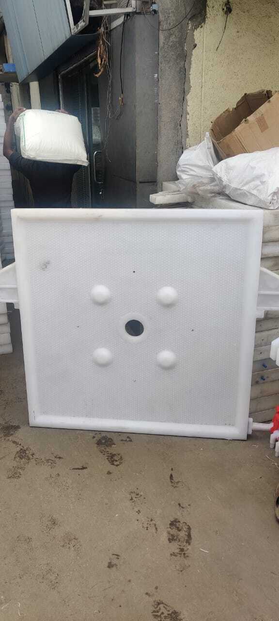 Pp Filter Plates - 75mm Thickness, Customized Size, Square White Design | Industrial Use, Non-automatic, Non-computerized