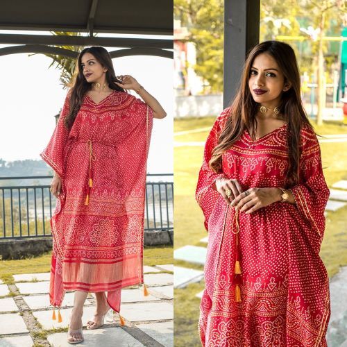 Ladies Kaftan - Luxurious Cotton, Flowy Design , Elegant Pattern And Versatile Wear