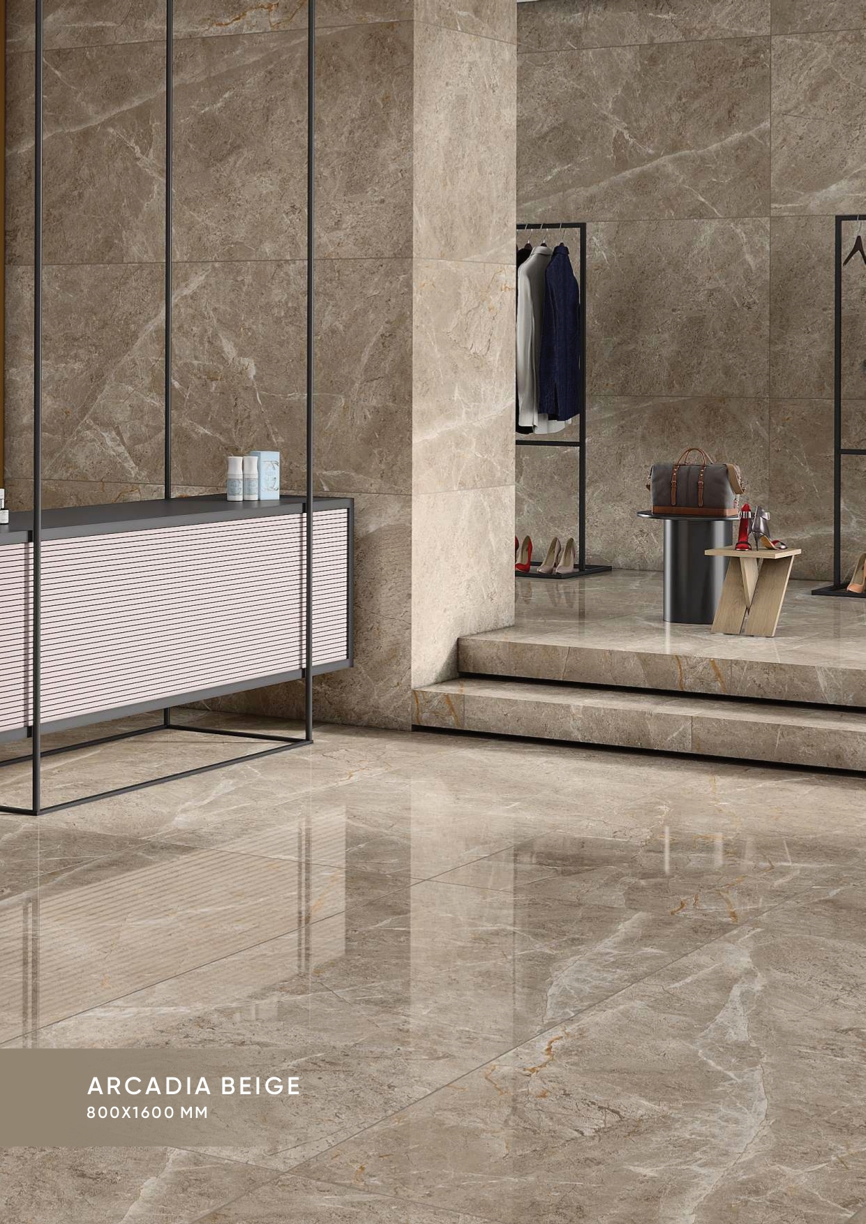 Polished Tiles - Porcelain, 30x60 Cm To 80x80 Cm Sizes, Gloss And Matt Finishes | Acid-resistant, Non-slip, Wear-resistant, Available In Various Colors