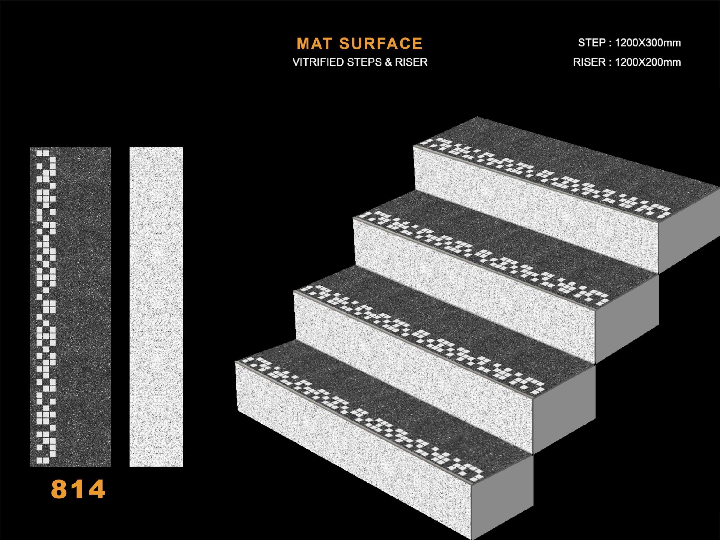 Riser Tile Application: Staiecase