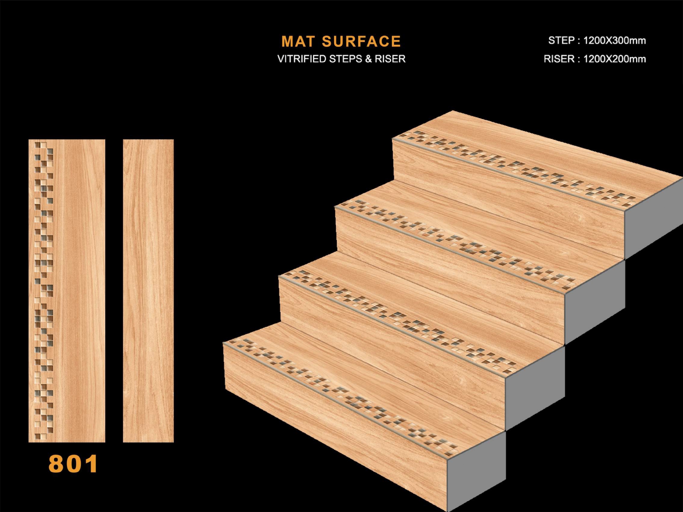 Riser Tile Application: Staiecase