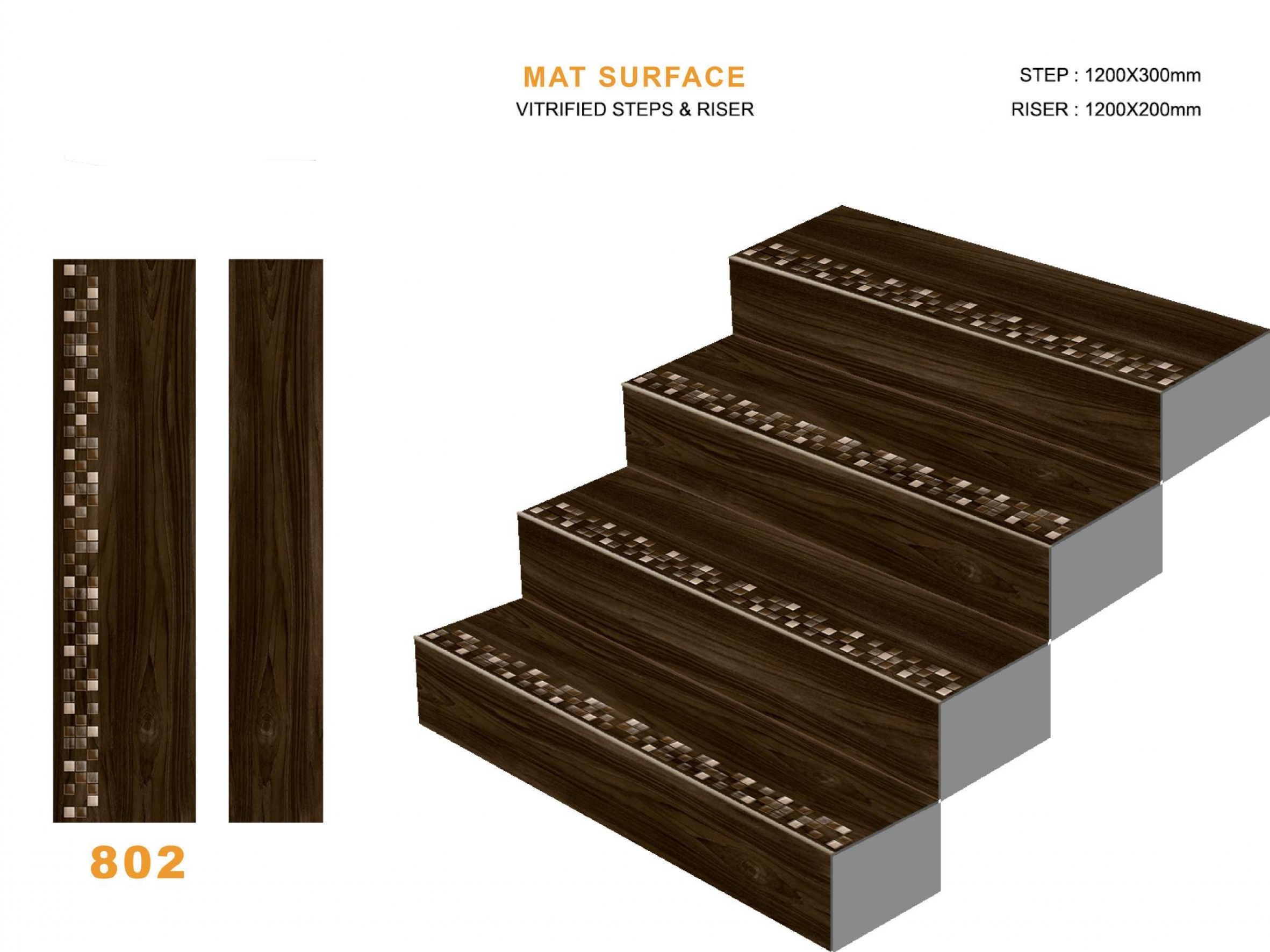 Riser Tile Application: Staiecase