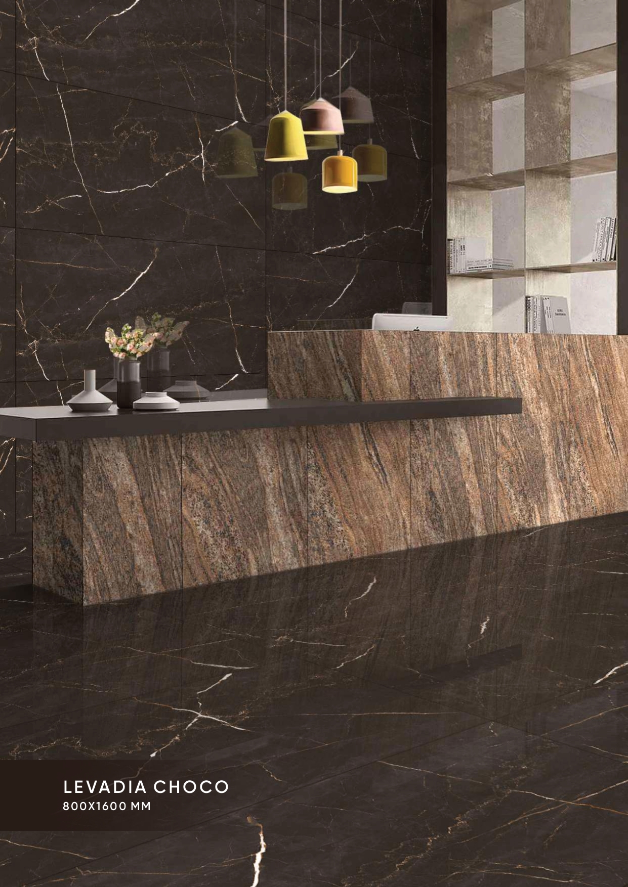 Porcelain Floor Tile - 80x160 Cm, 9 Mm Thick | 21 Pieces Per Box, 54-55 Kg Weight, 27.55 Sq.ft Coverage
