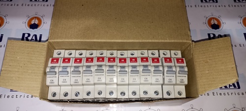 White Havells 6a Sp Mcb