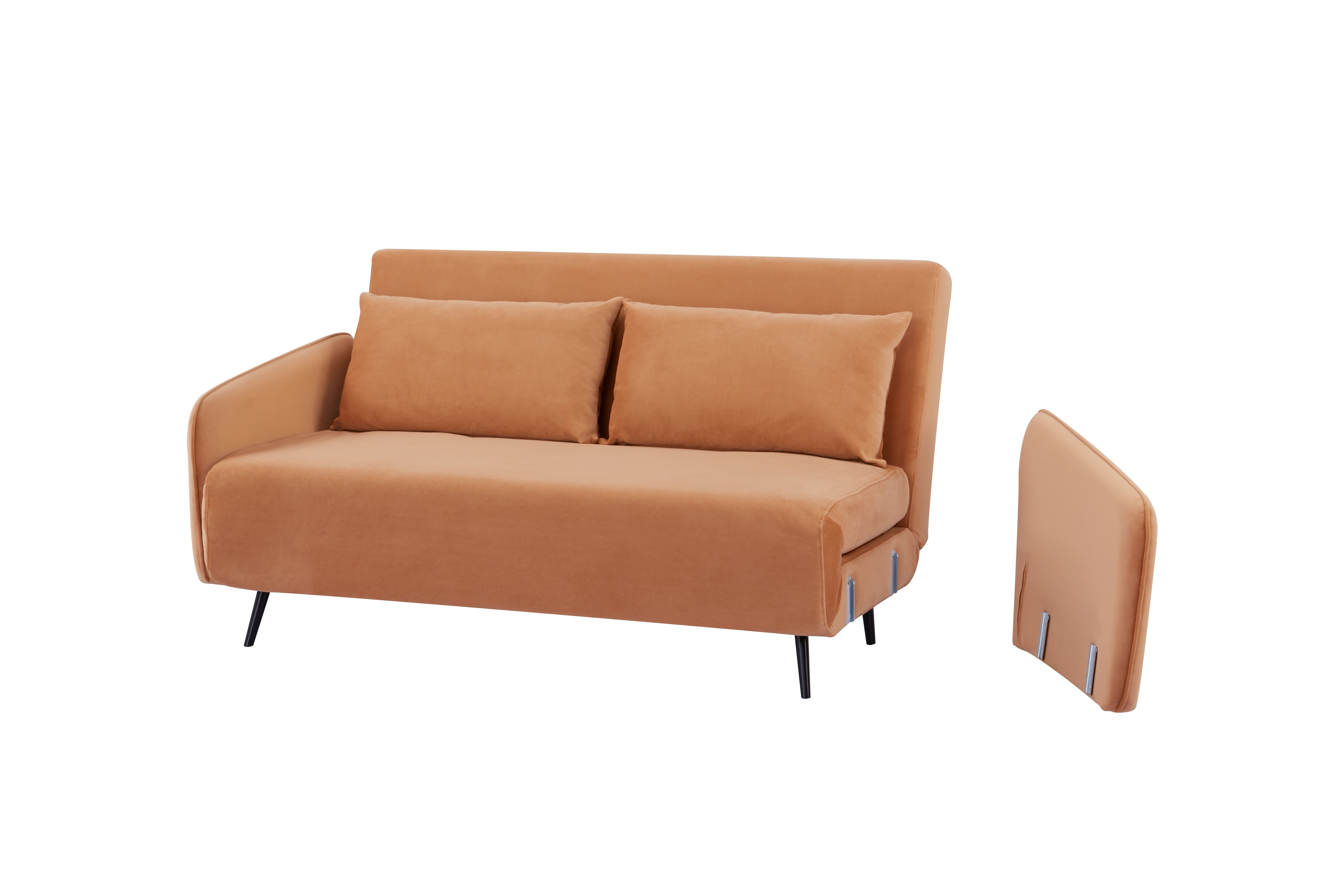 Pulse Sofa Cum Bed In Peach Colour