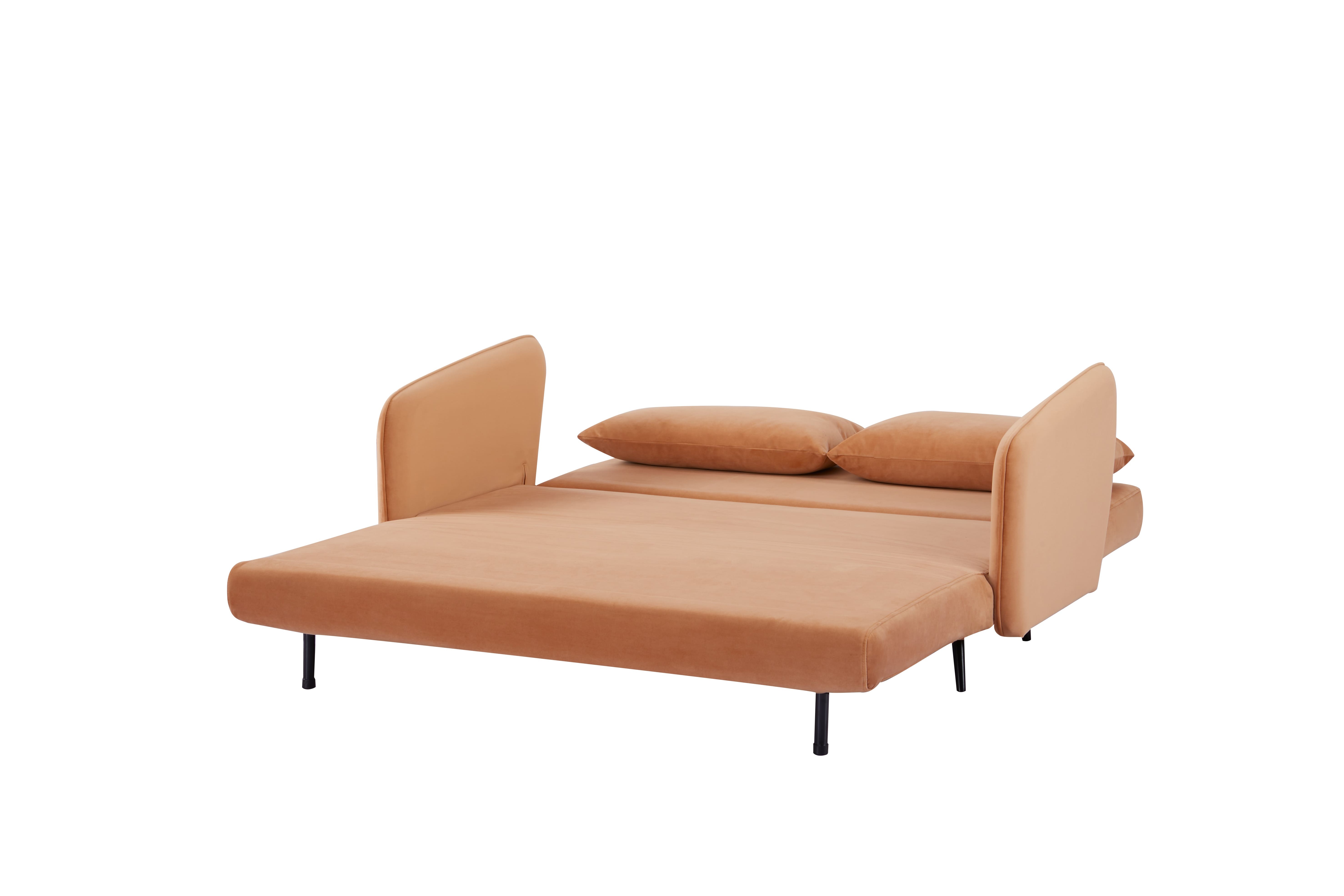 Pulse Sofa Cum Bed In Peach Colour