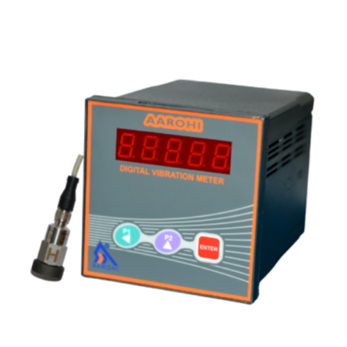 Vibration Meter - Plastic Material, Digital Only Display | Gray Color For Industrial Usage