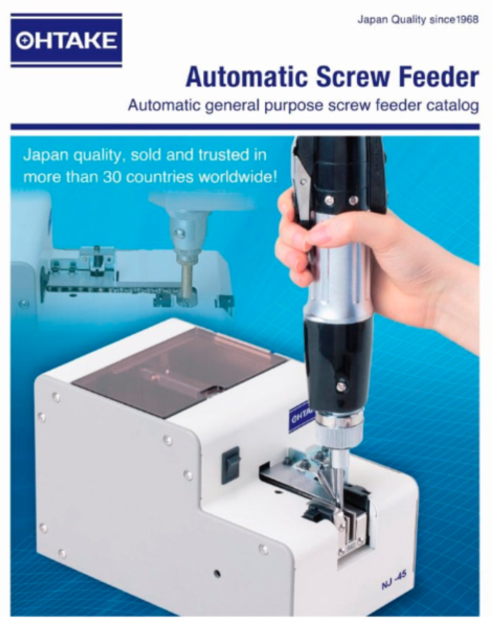 Ohtake Screw Feeder Nj 23 / Nj45 Dimensions: 134 (W)a 215(d)a 139(h