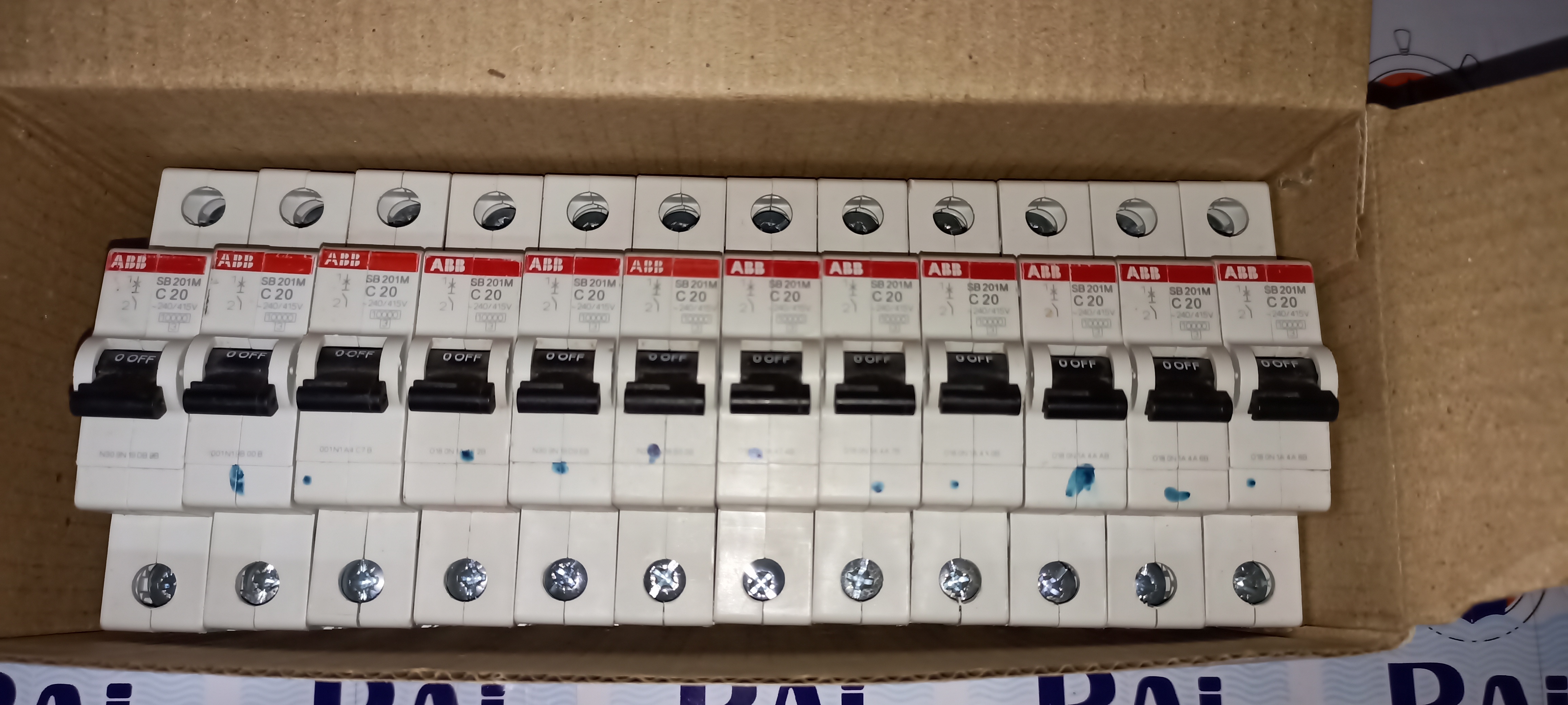 Abb 20a Sp Mcb - White Plastic Miniature Circuit Breaker, 1 Pole 240/415v, 50 Hz | Versatile Electrical Protection Solution