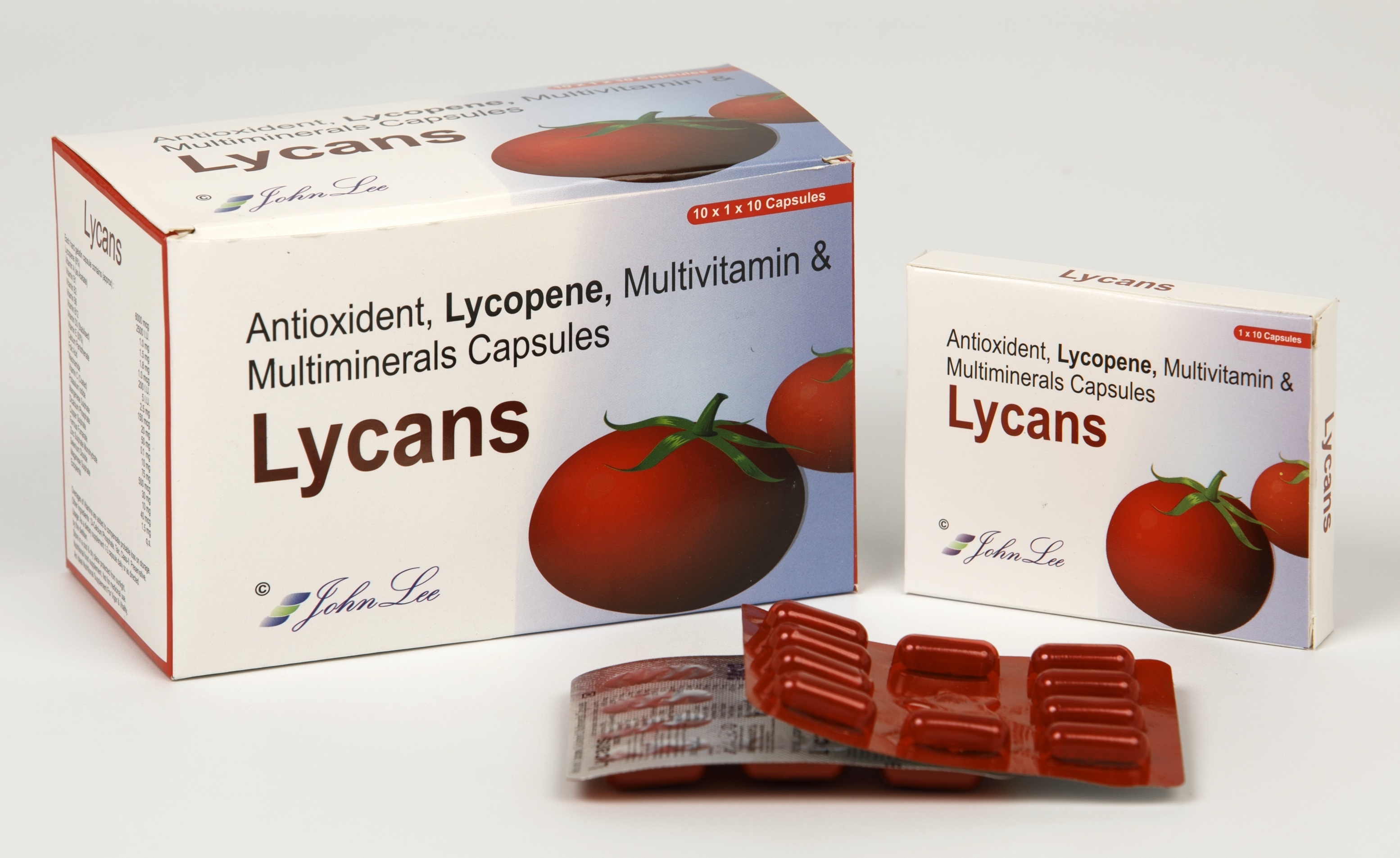 Lycopene Capsule - Gelatin, Red Color | Easy To Swallow, High Potency, Natural Source, Vegetarian Friendly, Supports Health, 30 Capsules