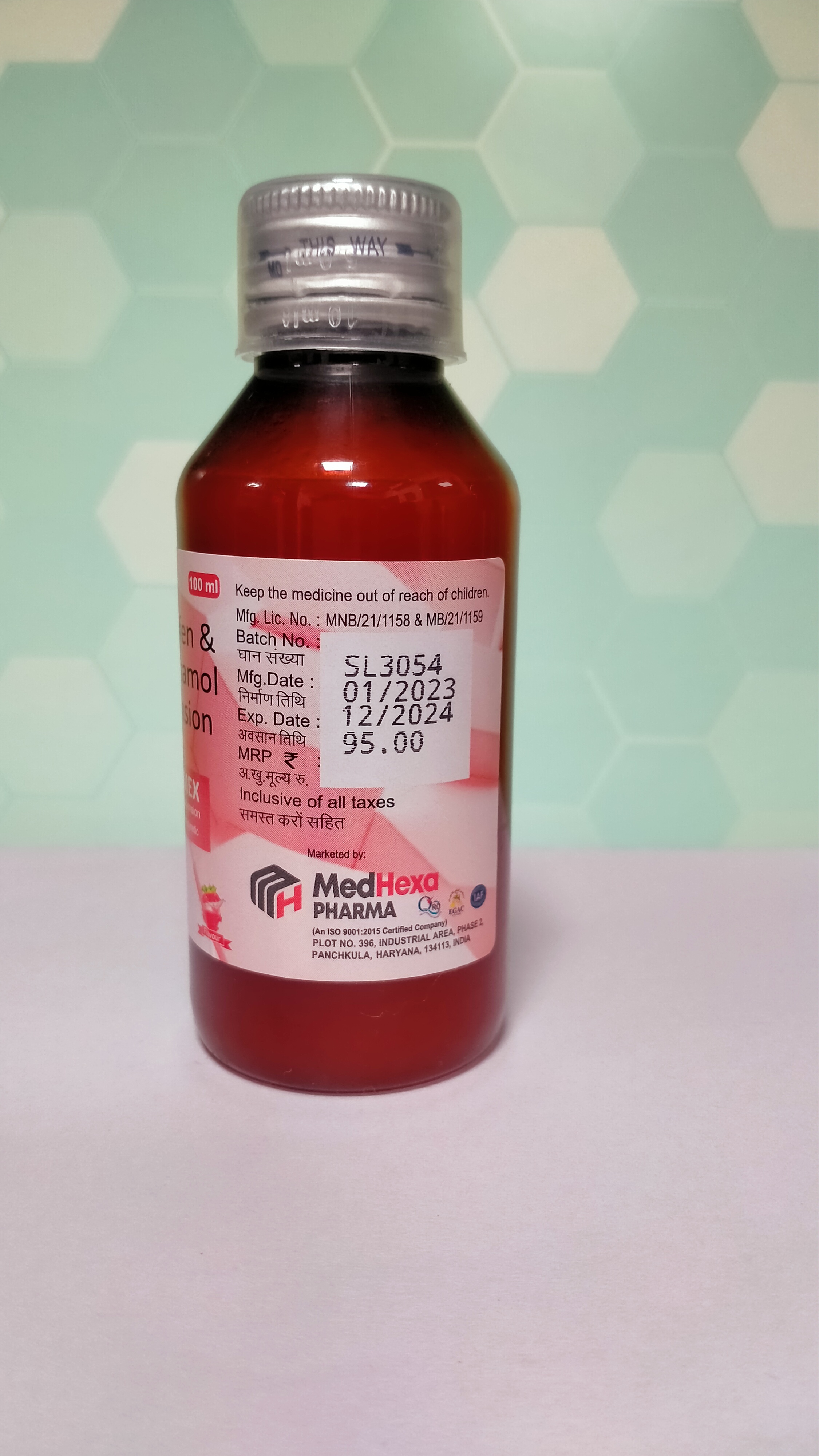 Ibuprofen Paracetamol Suspension 100ml