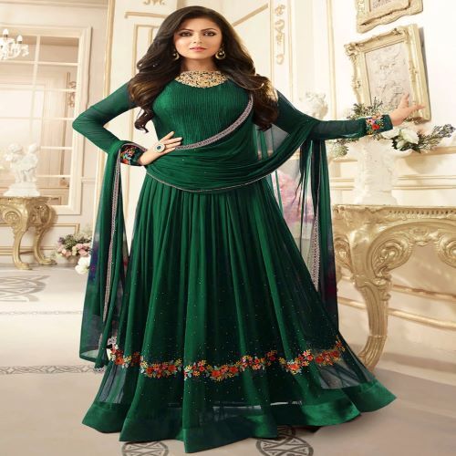 Party Wear Gown Bust Size: Max Up To 44