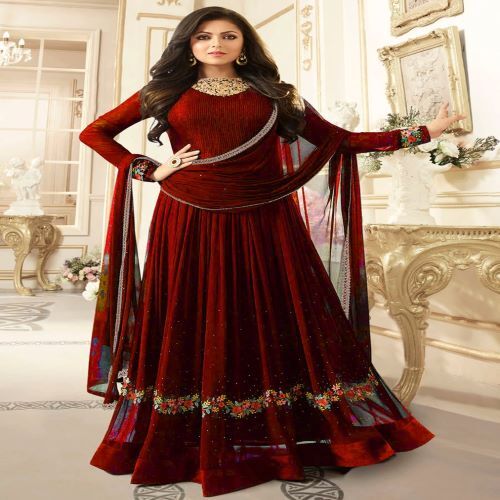 Party Wear Gown Bust Size: Max Up To 44