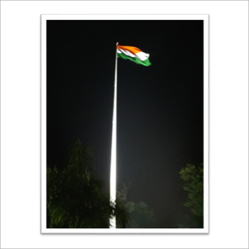 Flag Mast - Mild Steel, 12 Meter Length | White Color, Working Temperature up to 55°C