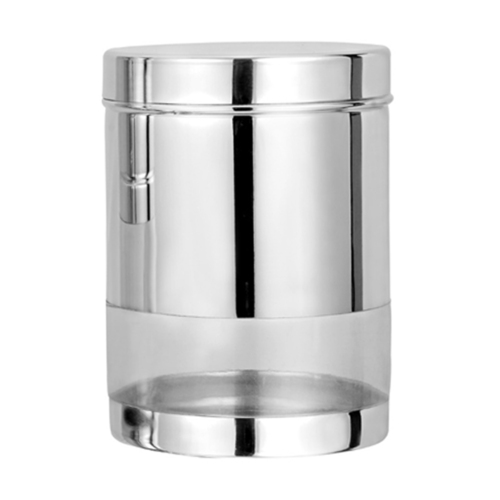 ढक्कन के साथ क्रेन कंटेनर के माध्यम से देखें