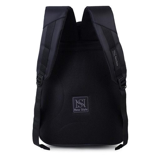 Black Laptop Backpack - Leather Material, Customized Size | Moisture Proof Protection