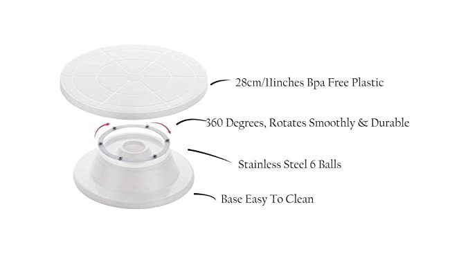 White Cake Turntable (Color And White)