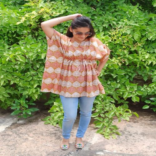 Ladies Short Kaftans - Lightweight Cotton Blend, Soft Fabric For Comfortable Wear - Perfect For Summer Relaxation And Beach Days