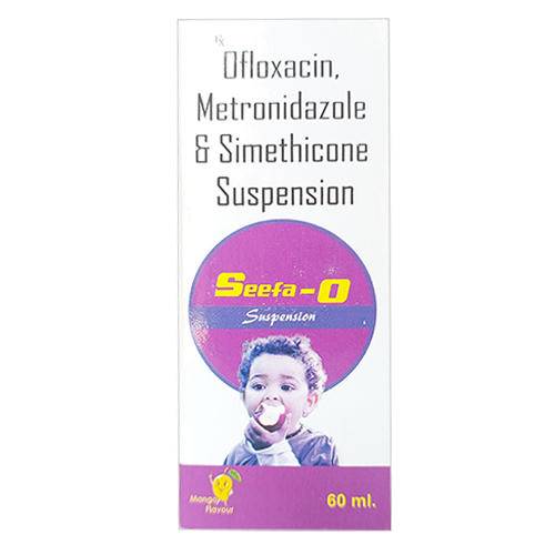 60ml ओफ़्लॉक्सासिन मेट्रोनिडाज़ोल और सिमेथिकोन सस्पेंशन सामान्य दवाएं
