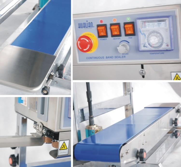 Pic-990 Ss Body Vertical Continuous Band Sealer Machine - 840x380x450 Mm, 300*2 W, Sealing Speed Up To 12 M/min | Semi-automatic, Convertible Operation For Various Bag Types