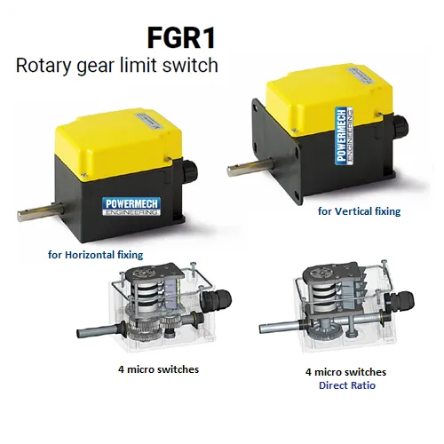 Yellow/black Fgr1 Type Rotary Gear Limit Switch
