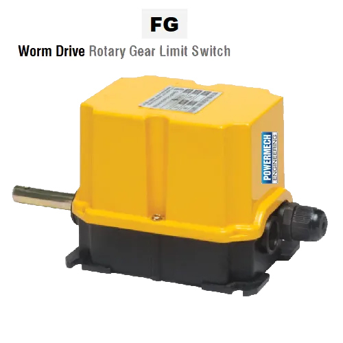 Black/yellow Fg Worm Drive Rotary Gear Limit Switch