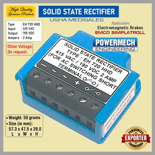 Blue Solid State Rectifier
