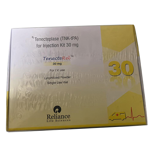 इंजेक्शन किट के लिए 30 मिलीग्राम टेनेक्टेप्लाज़ (टीएनके-टीपीए) सामान्य दवाएं