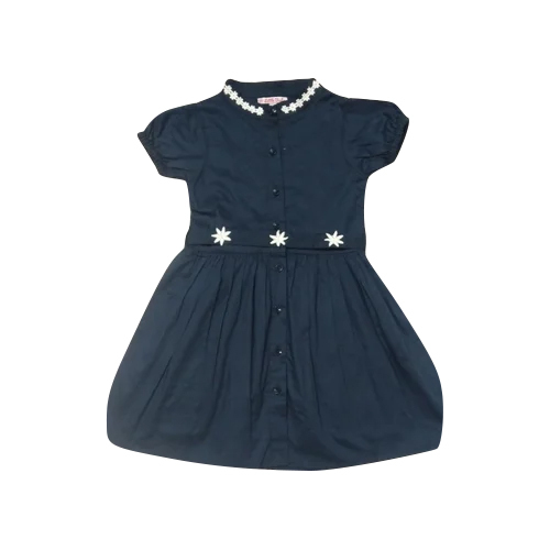 Girls puff sleeve with traditional Frock - Ramar Blue