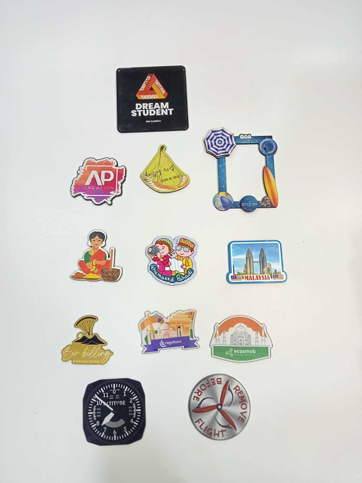 Acrylic Fridge Magnet - Heart Shape Black Metal High Quality Magnetic Usage For Any Metallic Surface Customized Design Long Lasting Power