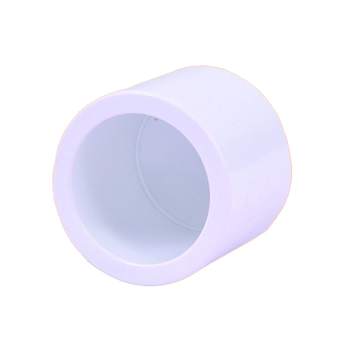 Upvc End Cap - Plastic, Round, 3/4 Inch, White | 1 1/4 Inch And 1 1/2 Inch Sizes Available, Smooth Finish For Pipe Protection