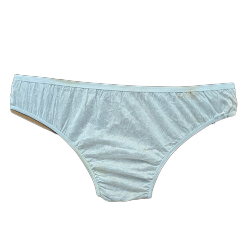 White Disposable Panty - Plastic Material Non Woven Fabric Color White | Good Quality For Commercial Hospital Use