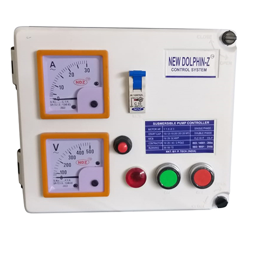 एनालॉग मीटर वाटर फील्ड सबमर्सिबल पंप कंट्रोलर बेस सामग्री: मेटल बेस