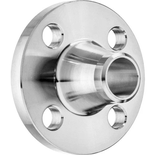 Industrial Stainless Steel Flange - Round Shape, Different Sizes | Sleek Silver Finish for Durable Industrial Applications