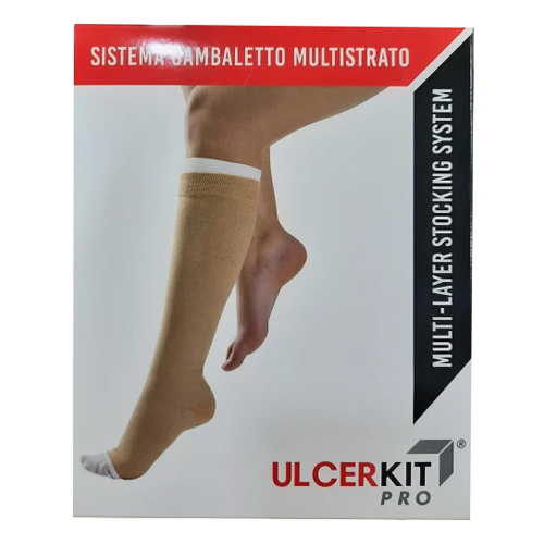Ulcer Kit Varicose Stocking - Color: Beige